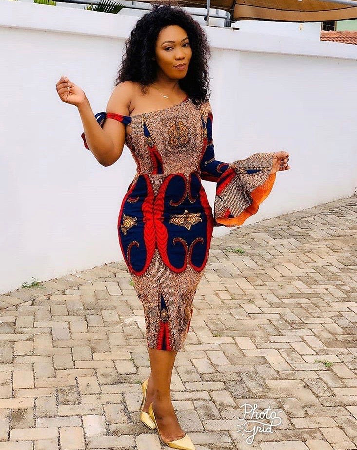 Custom Nigerian Ankara Dress | Aso-Ebi Wedding Attire